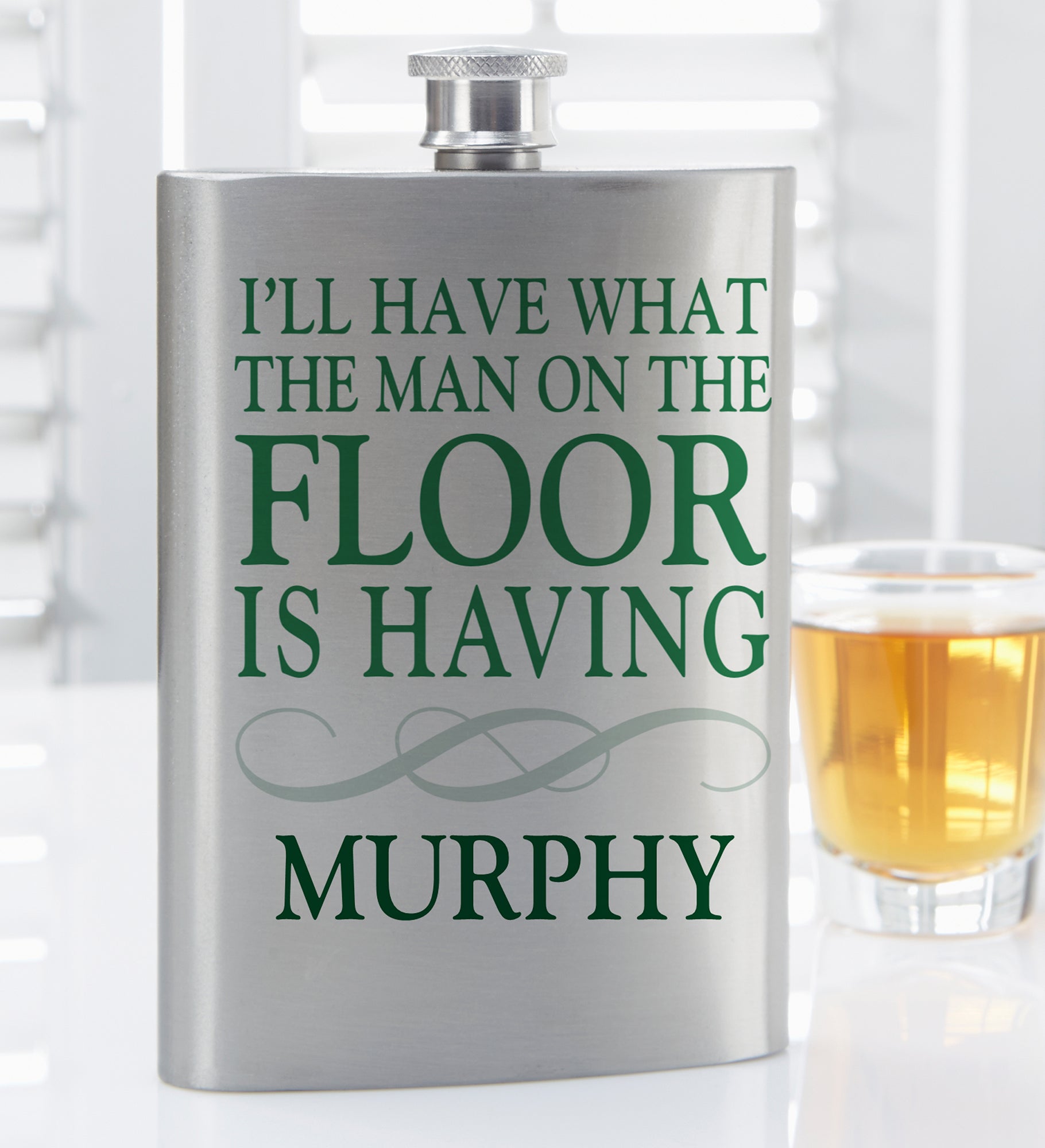 Irish Quotes Personalized Flask